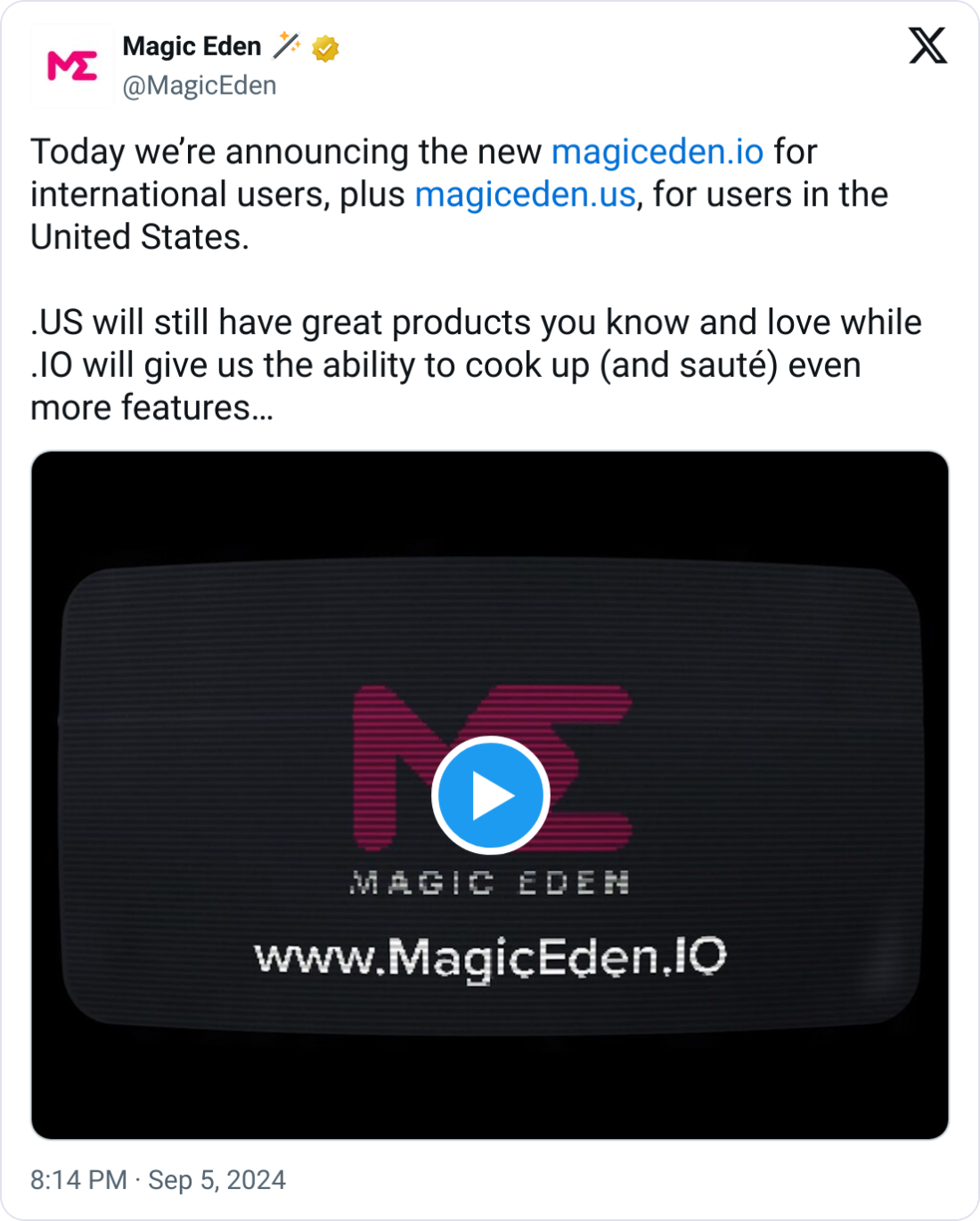 Magic Eden faces backlash over US service segregation