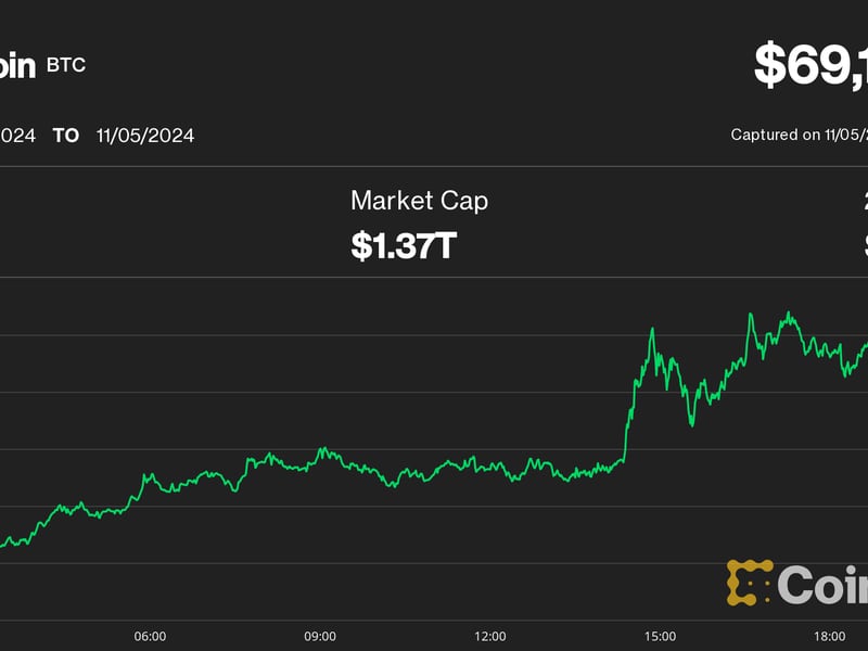Bitcoin (BTC) Price Gives Up Gains as U.S. Election Anxiety Unleashes Crypto Volatility; Aptos, Near, Hedera Outperform
