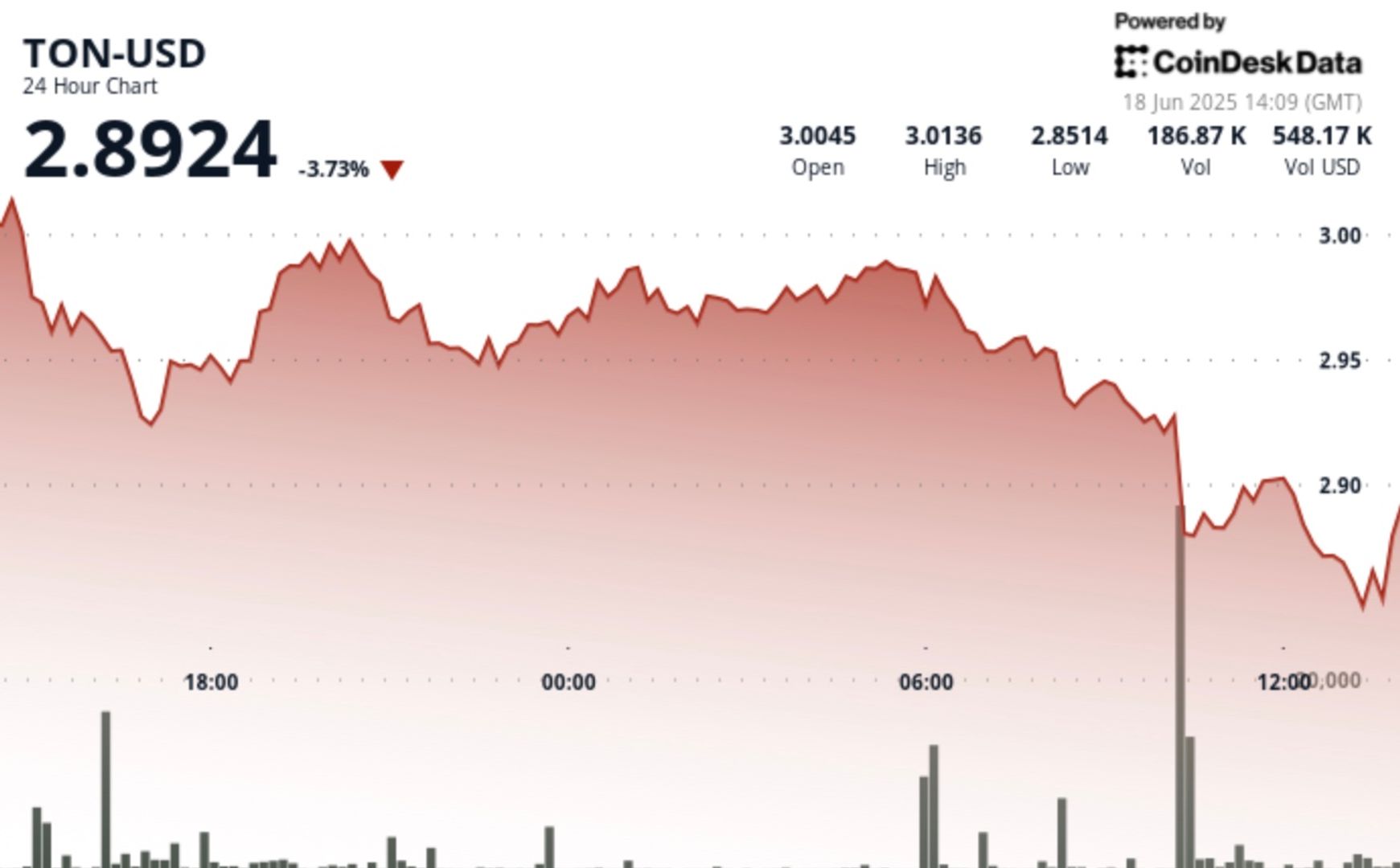 TON Price Drops 3.1% as Volatility Rocks Crypto Market